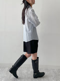 Actor Linen Two-Way Loose Fit Shirt