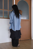 Lil over denim shirt