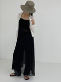 See-Through Sleeveless Long One Piece
