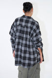Raven washed check shirt