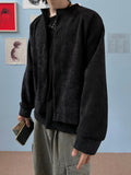 Solid Corduroy Warm Cardigan