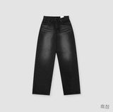 Stone wide denim pants