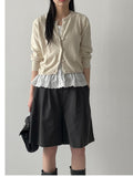 Mute Raglan Round Neck Cardigan