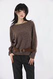 Boca One-Shoulder Belt Set Knit