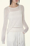 Lunair linen loose long sleeve