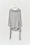 (W) Inter Wrap Hooded Top