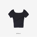 Sua Line Ribbed Short Sleeve T-shirt