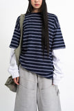 Days stripe layered t-shirt