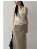 Rivet Stripe H-Line Skirt
