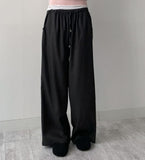 Striped Banding Wide Slacks
