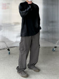 Nylon Round Zipper Pocket Pants