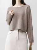 [Premium] Whole Garment Raglan Crop Knit