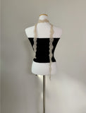 praha Lace Ribbon Top