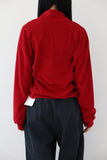 High neck fleece sweatshirt