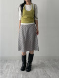 Berry Wool Halterneck Bustier