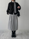 Belly Wool Pleated Skirt