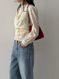 [Bustier SET] Clean Halterneck Layered Blouse