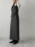 [Setup Available/Three-Piece] Bird H-Line Long Skirt