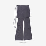 Loose Pocket Layered Pants