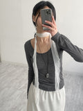 Dot Chiffon Long Muffler