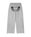 GRAVE HEART Training Wide Pants