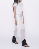Aurora Halter Draping Unbalance Chiffon One Piece