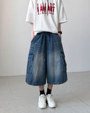 Mag Bermuda Cargo Denim
