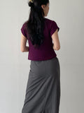 Bintz Two-Button Short Sleeve Knit Vest