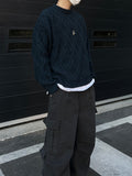 Three-Dimensional Square Wool Knit