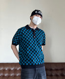 Checker Collar Knit