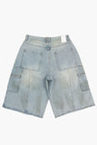 Roma carpenter denim bermuda pants
