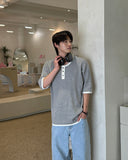 Moz Henley Neck Waffle Ringer Tee