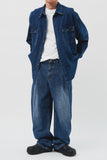 Cole Side Tuck Wide Denim