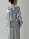 Melon Stripe Hood Shirt