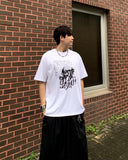 Crack Lettering Short Sleeve T-shirt