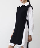 Chels Knit Vest + Shirt One Piece Set