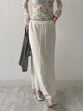 Kelly Satin Banded Long Skirt