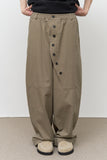 Cage Button Wide Pants