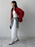 Crack Organza Layered Long Skirt