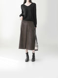 Brook Wool V-neck Knit