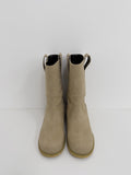 Matte Western Round Boots