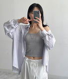 Aswell Back Slit Loose Fit Shirt