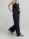 [non-fade] Frill Selvedge Bustier Sleeveless