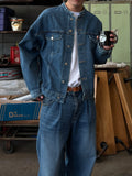 Oil Washed One-Tuck Denim