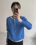 Hachi Raglan Knit Zip-Up Cardigan