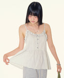 Valine frill bustier top