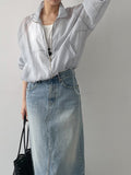 Organza Raglan See-through Blouson Jumper