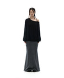 One-Shoulder Oversized Sweatshirt