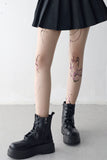 Hell Butterfly Tattoo Stockings