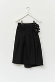 (W) Part Pin Striped Skirt Pants